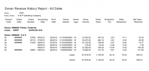 Sample Oil & Gas Accounting Report